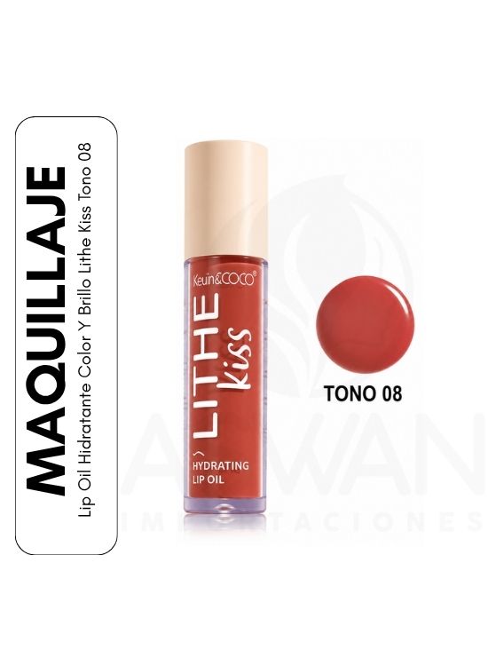 LIP OIL HIDRATANTE COLOR Y BRILLO LITHE KISS TONO 08 - 1