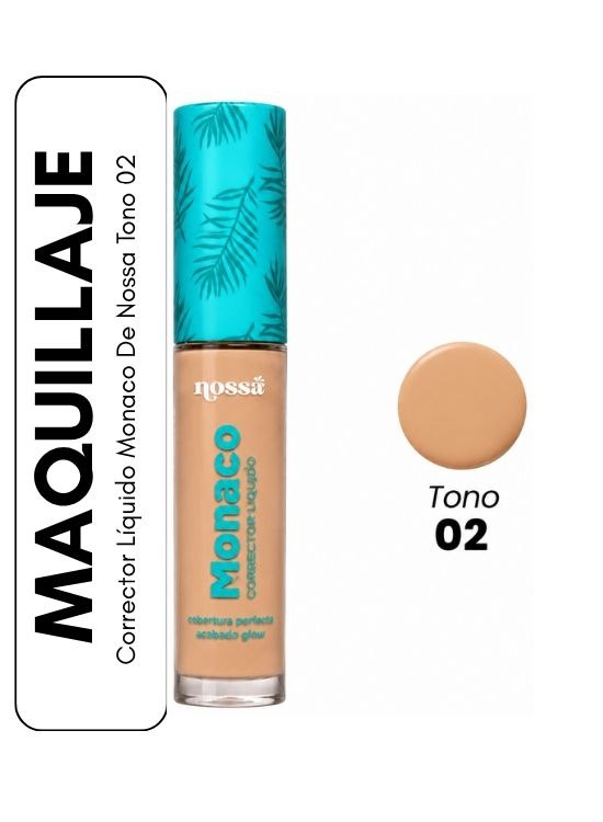 CORRECTOR LÍQUIDO MONACO DE NOSSA TONO 02 - 1