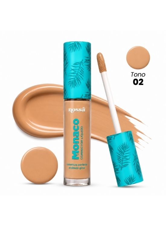 CORRECTOR LÍQUIDO MONACO DE NOSSA TONO 02 - 2