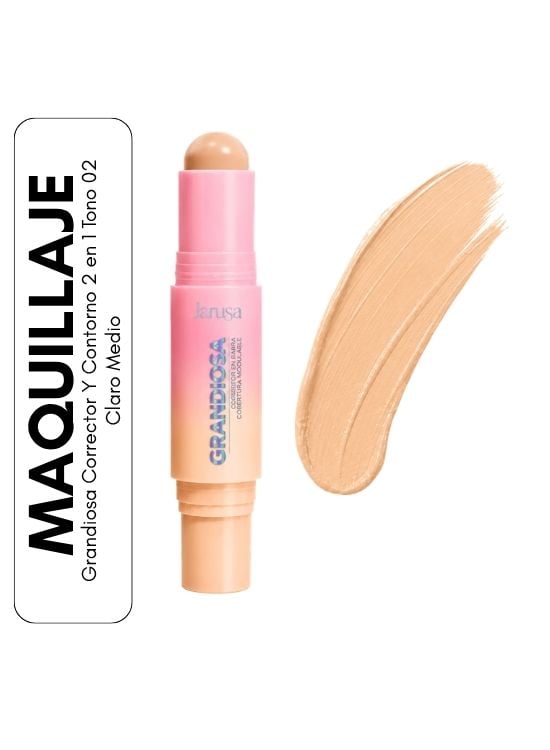 GRANDIOSA CORRECTOR Y CONTORNO 2 EN 1 TONO 02 CLARO MEDIO - 1