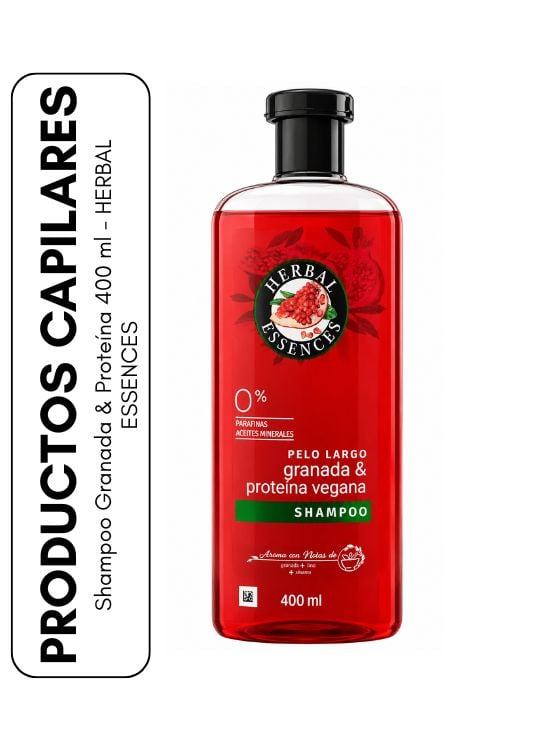 SHAMPOO GRANADA Y PROTEÍNA 400 ML - HERBAL ESSENCES - 1