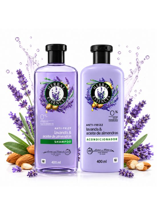 PACK ACONDICIONADOR Y SHAMPOO LAVANDA Y ACEITE 400 ML - HERBAL ESSENCES - 3