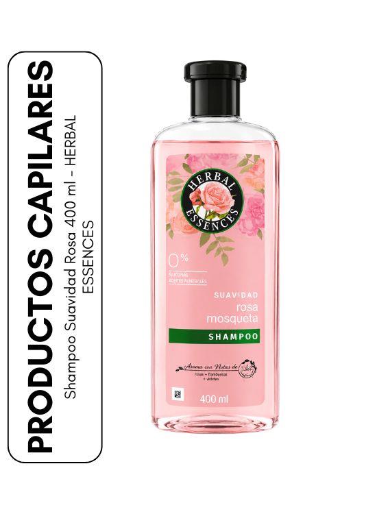SHAMPOO SUAVIDAD ROSA 400 ML - HERBAL ESSENCES - 1