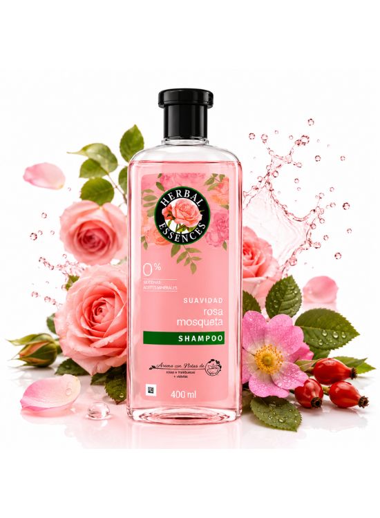 SHAMPOO SUAVIDAD ROSA 400 ML - HERBAL ESSENCES - 2