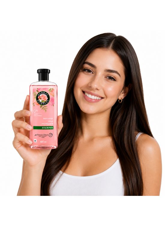 SHAMPOO SUAVIDAD ROSA 400 ML - HERBAL ESSENCES - 3