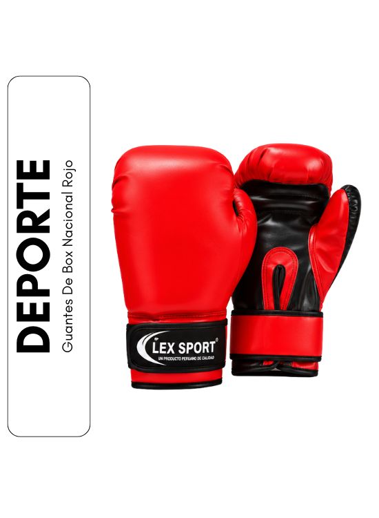 GUANTES DE BOX NACIONAL ROJO - 1