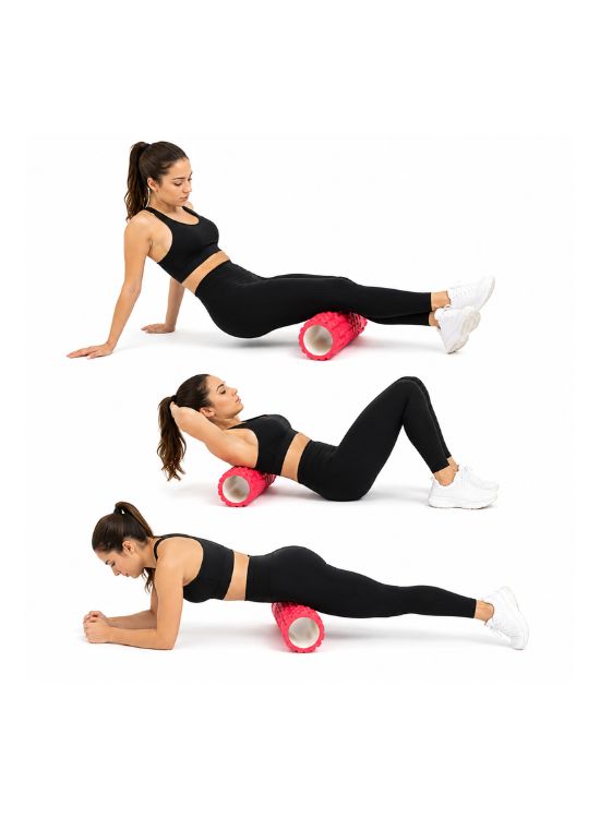 ROLLER YOGA FITNESS ECO MASAJEADOR ROJO - 3