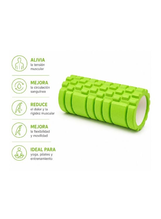 ROLLER YOGA FITNESS ECO MASAJEADOR VERDE - 2