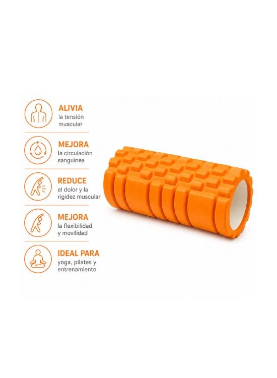 ROLLER YOGA FITNESS ECO MASAJEADOR NARANJA - 2