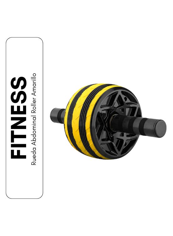 RUEDA ABDOMINAL ROLLER AMARILLO - 1