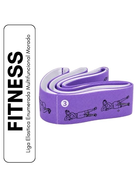 LIGA ELASTICA ENUMERADA MULTIFUNCIONAL MORADO - 1