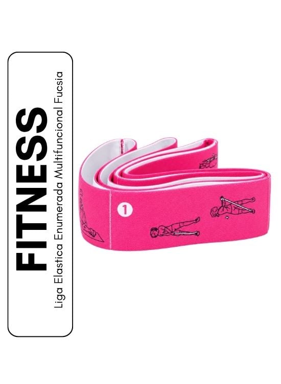 LIGA ELASTICA ENUMERADA MULTIFUNCIONAL FUCSIA - 1