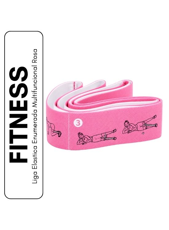 LIGA ELASTICA ENUMERADA MULTIFUNCIONAL ROSA - 1