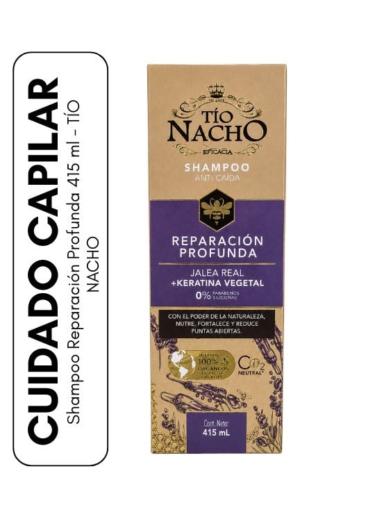 SHAMPOO REPARACIÓN PROFUNDA 415 ML - TÍO NACHO - 1