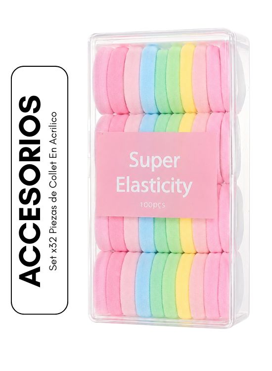 SET X32 PIEZAS DE COLLET EN ACRILICO - 1
