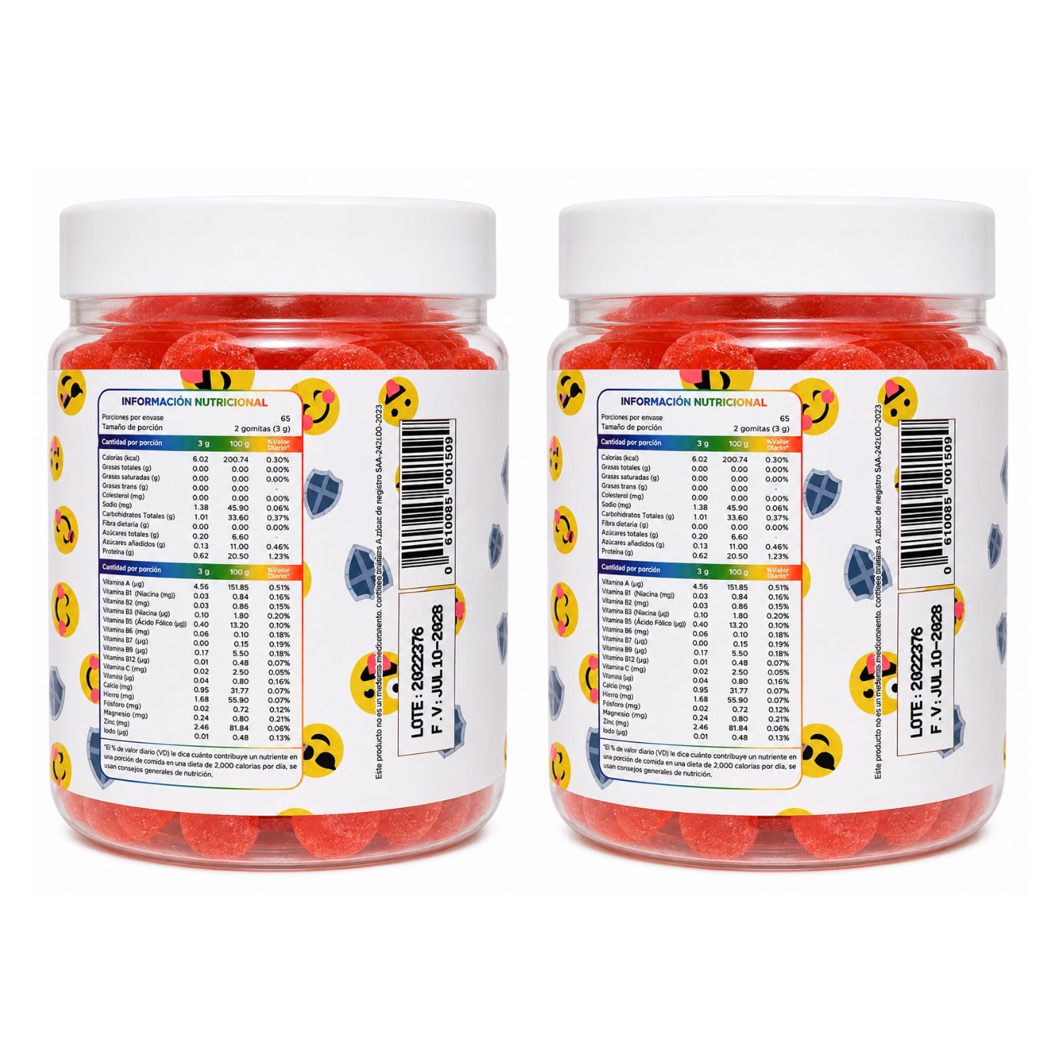 PACK X2 GOMITAS MULTIVITAMINAS ADULTOS - DERMO SUMAK - 3