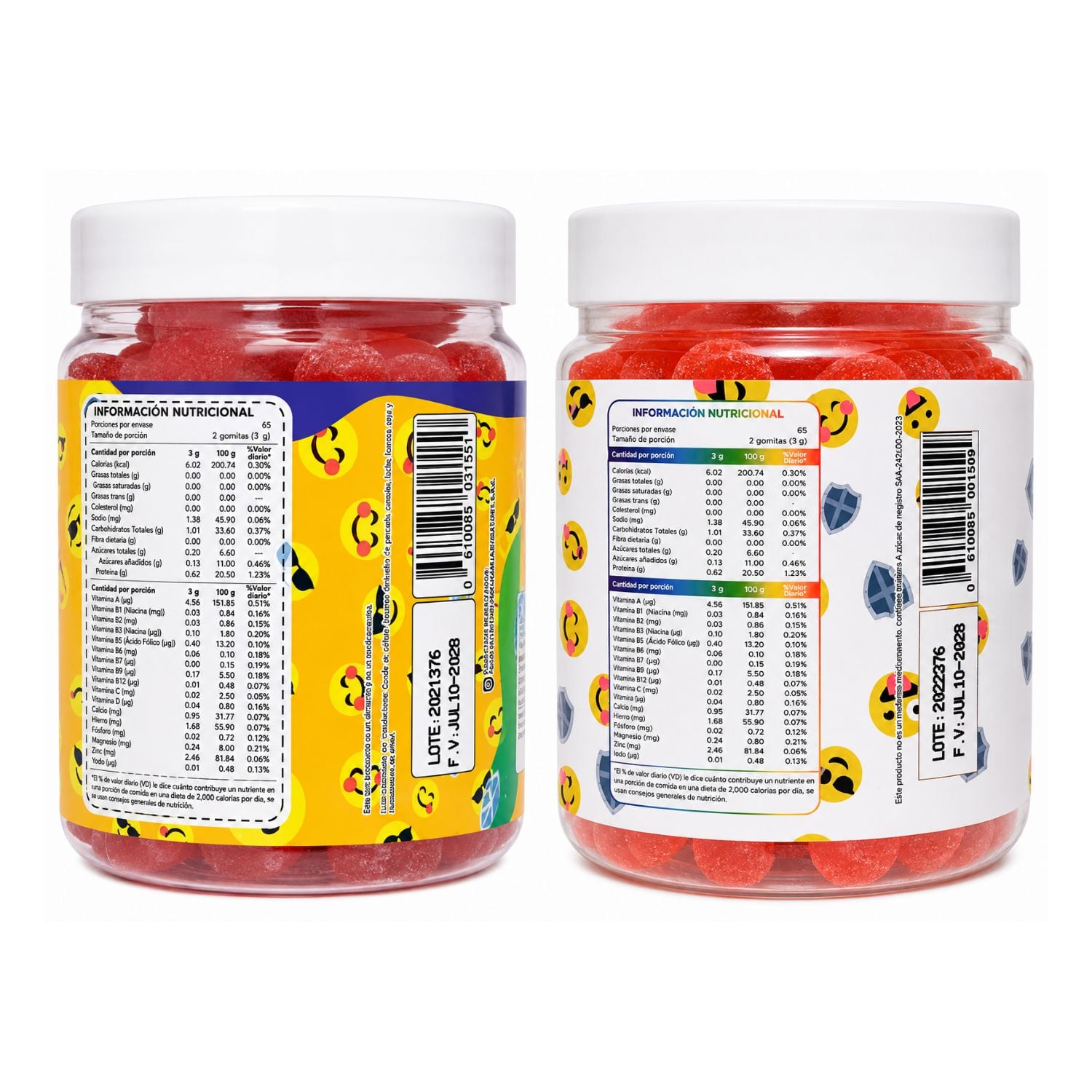 PACK X2 GOMITAS MULTIVITAMINAS NIÑOS Y ADULTOS - DERMO SUMAK - 3