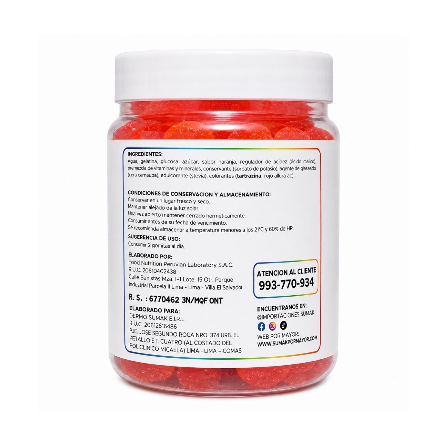 GOMITAS MULTIVITAMINAS ADULTOS - DERMO SUMAK - 2