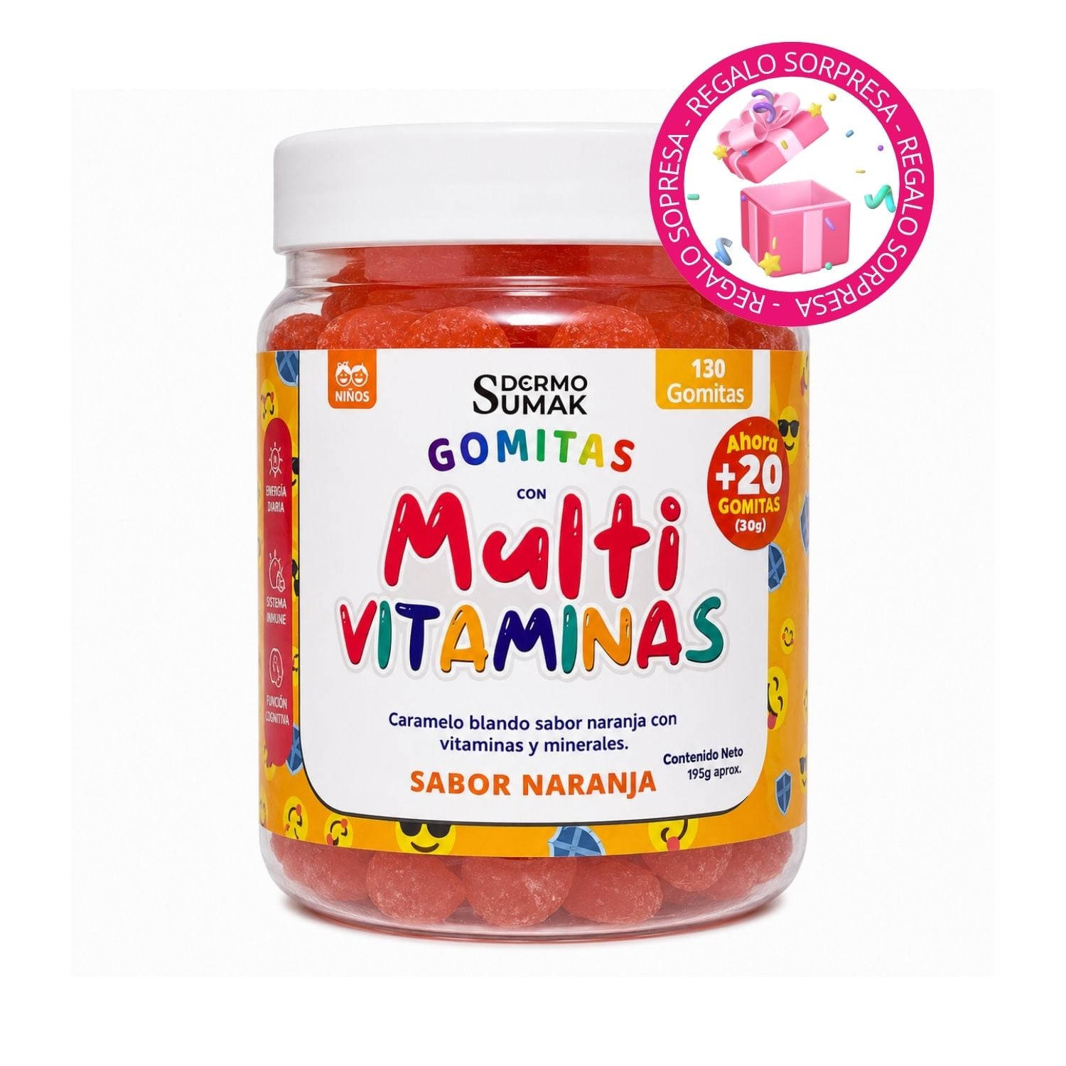 GOMITAS MULTIVITAMINAS NIÑOS - DERMO SUMAK - 1