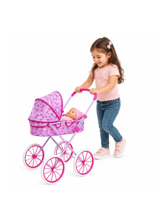 COCHE MOISES METÁLICO PARA NIÑAS JUGUETE - 2