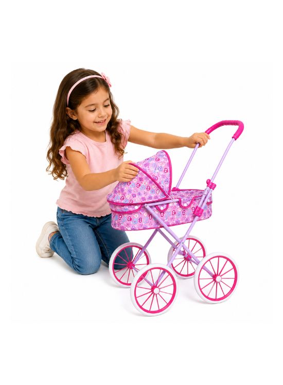 COCHE MOISES METÁLICO PARA NIÑAS JUGUETE - 3