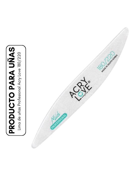 LIMA DE UÑAS PROFESIONAL ACRY LOVE 180/220 - 1