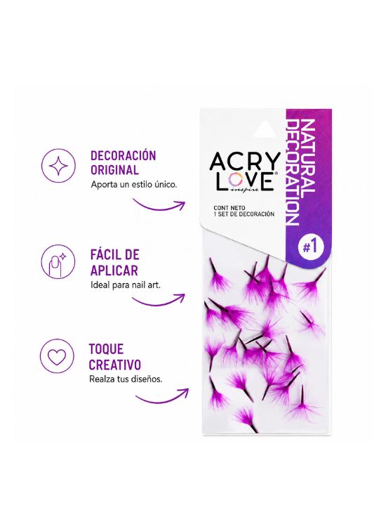 DECORACION PARA UÑAS NATURALEZA MUERTA ESPUMA ROSA - 3