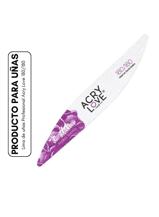 LIMA DE UÑAS PROFESIONAL ACRY LOVE 180/180 - 1