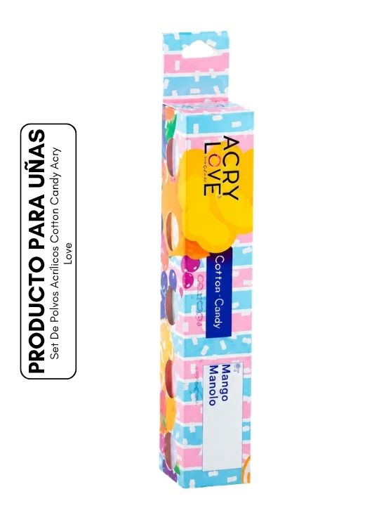 SET DE POLVOS ACRÍLICOS COTTON CANDY ACRY LOVE - 1
