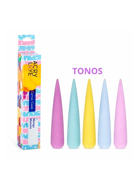 SET DE POLVOS ACRÍLICOS COTTON CANDY ACRY LOVE - 2