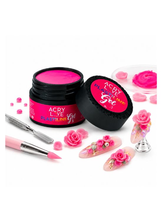 GEL PLASTILINE DISEÑOS 3D EN UÑAS TONO 01 ACRY LOVE - 2