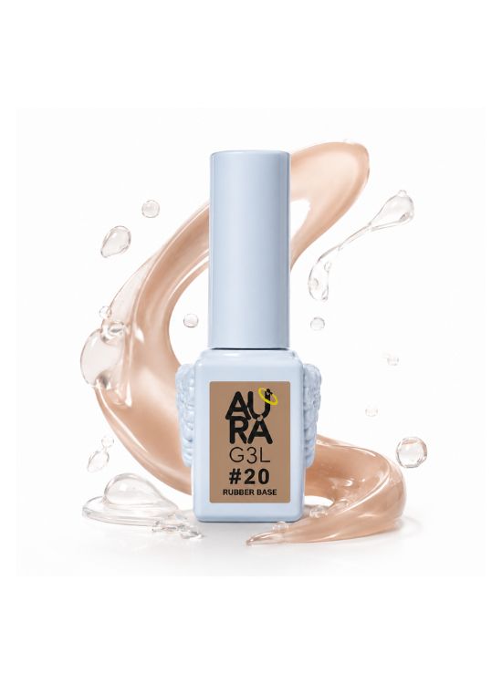 ESMALTE RUBBER GEL PARA UÑAS #20 - AURA - 2