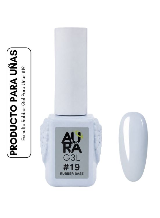 ESMALTE RUBBER GEL PARA UÑAS #19 - AURA - 1