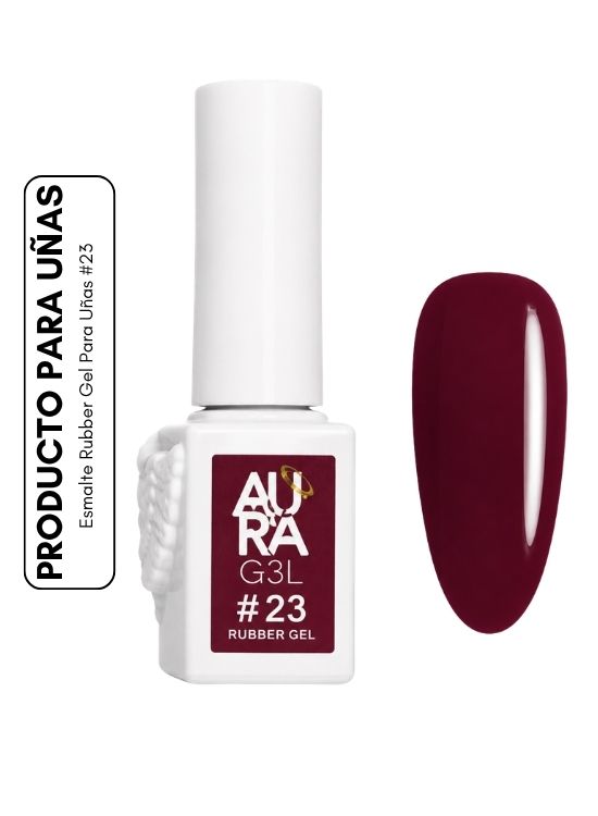 ESMALTE RUBBER GEL PARA UÑAS #23 - AURA - 1