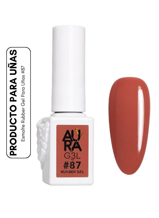 ESMALTE RUBBER GEL PARA UÑAS #87 - AURA - 1