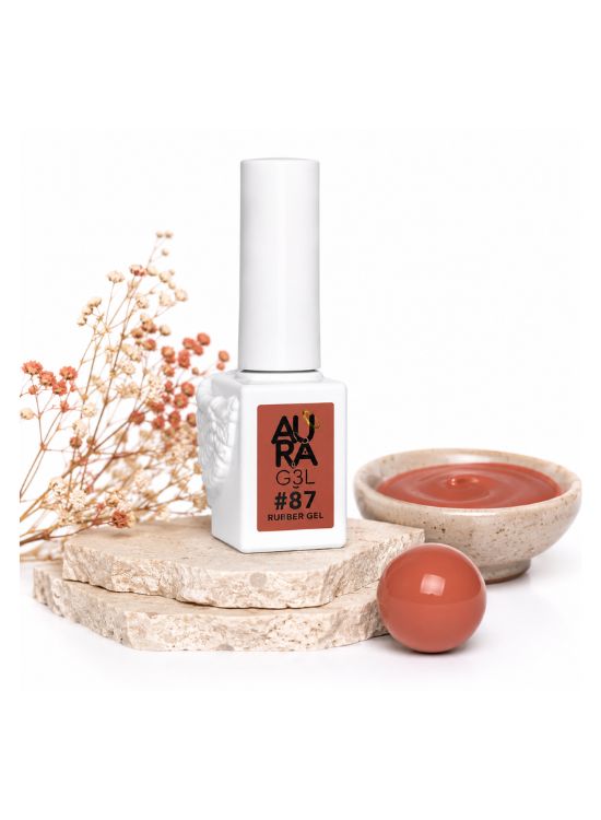ESMALTE RUBBER GEL PARA UÑAS #87 - AURA - 2