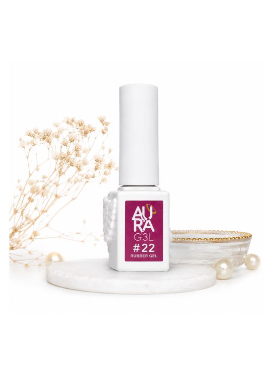 ESMALTE RUBBER GEL PARA UÑAS #22 - AURA - 2