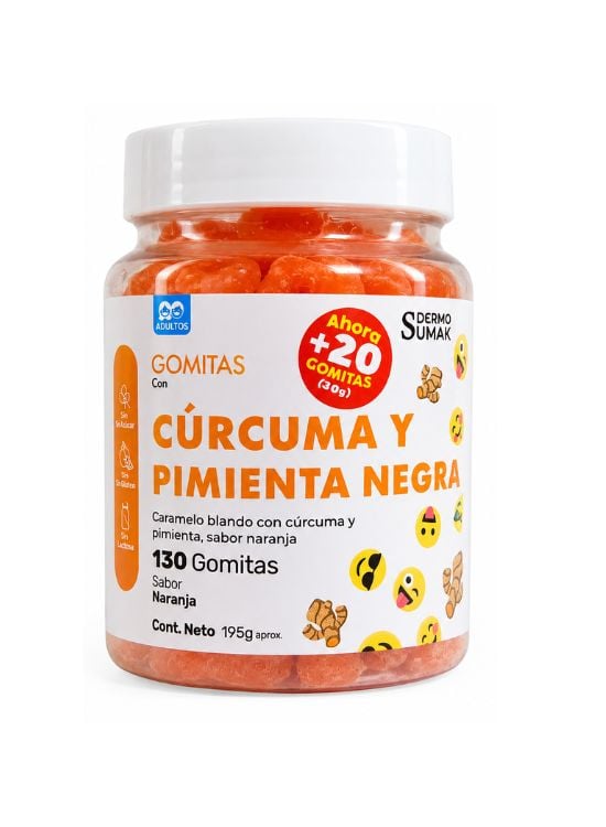 GOMITAS CÚRCUMA Y PIMIENTA NEGRA - DERMO SUMAK - 1