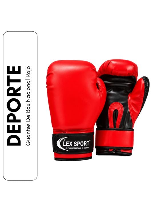 GUANTES DE BOX NACIONAL ROJO TALLA 16 - 1