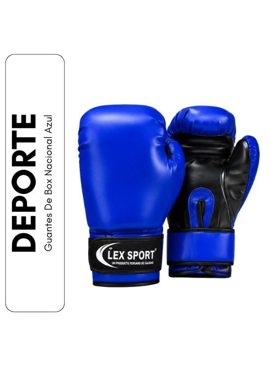 GUANTES DE BOX NACIONAL AZUL TALLA 18 - 1