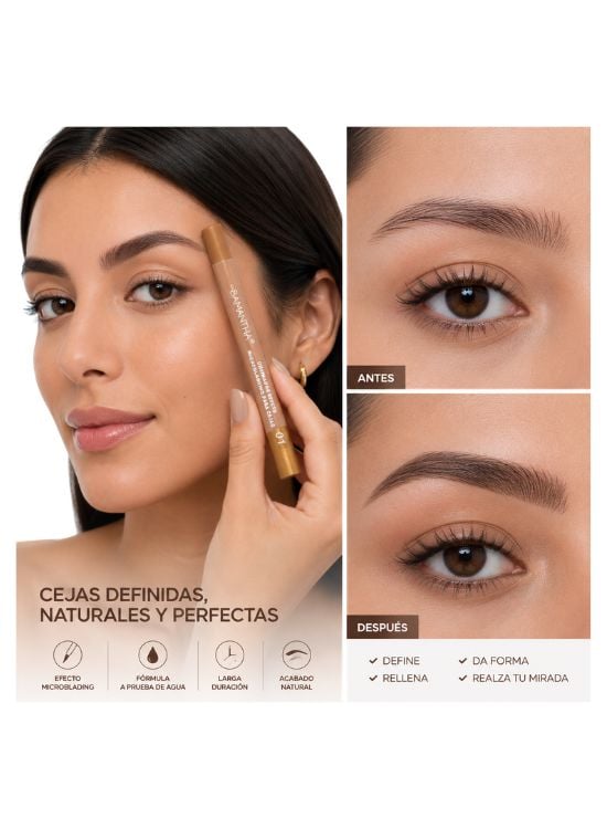 DELINEADOR PARA CEJAS EFECTO MICROBLANDING TONO 01 - 3