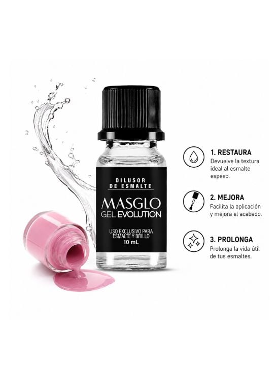 DILUSOR DE ESMALTE 10 ML - MASGLO - 2