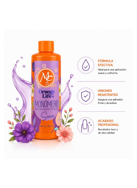 MONÓMERO ORANGE LIFE 8 OZ - MC NAILS SENS - 2