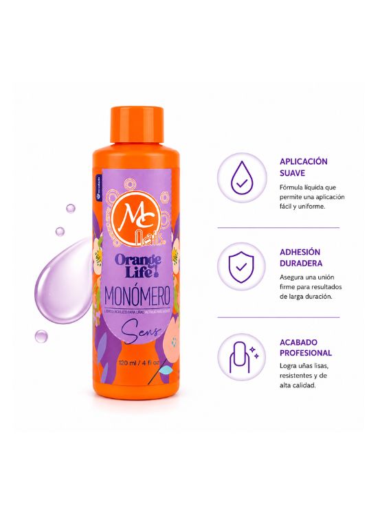 MONÓMERO ORANGE LIFE 4 OZ - MC NAILS SENS - 2