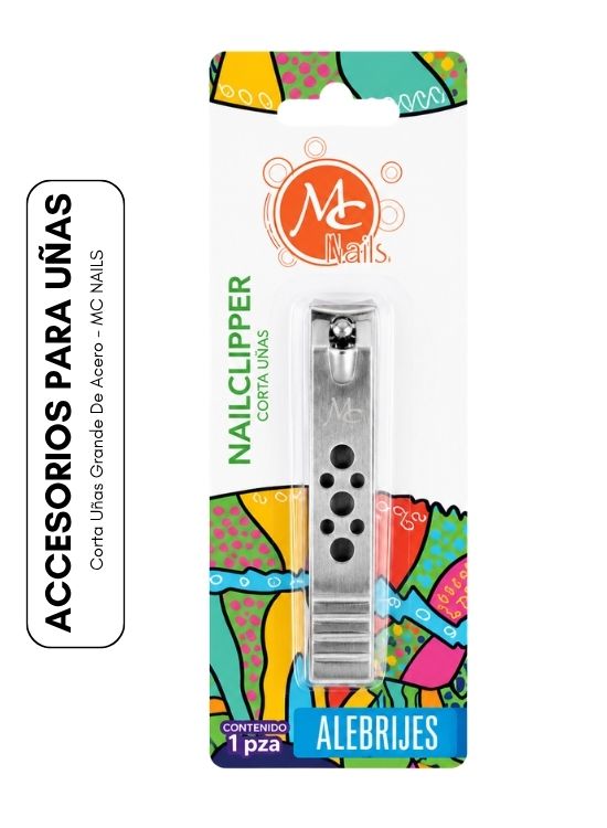 CORTA UÑAS GRANDE DE ACERO - MC NAILS - 1