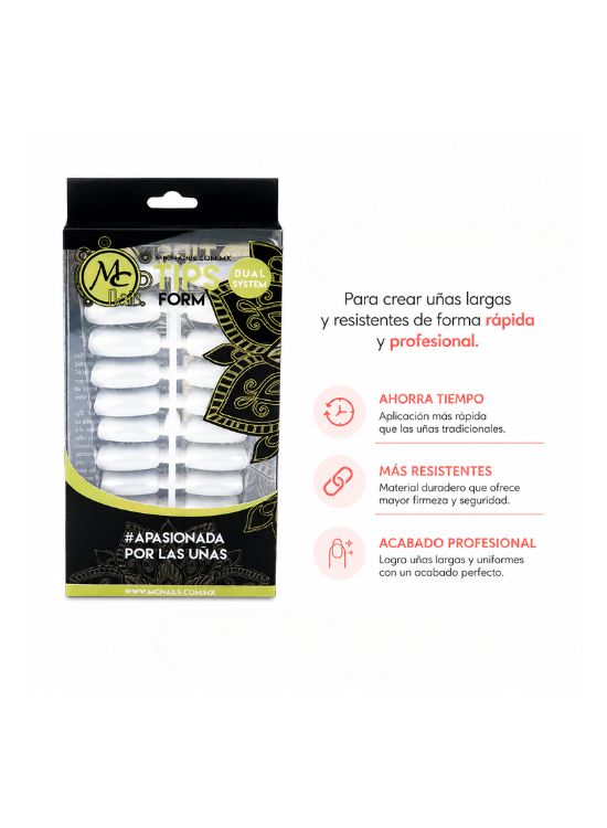MOLDES PARA UÑAS DUAL SYSTEM - MC NAILS - 2