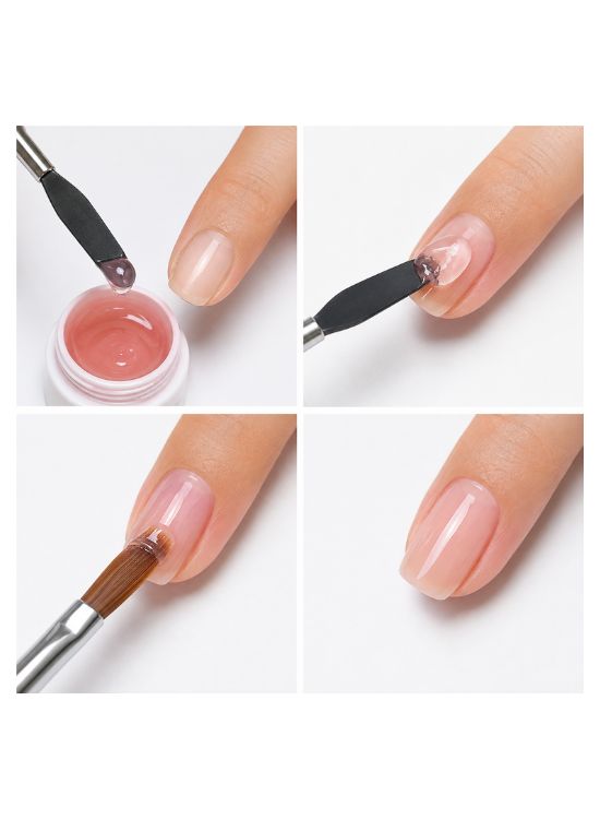 PINCEL DOBLE PARA GEL DE UÑAS - MC NAILS - 3