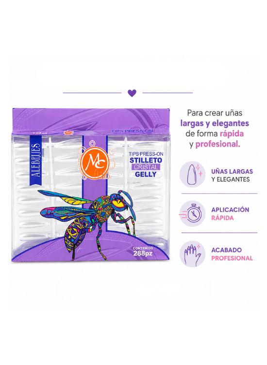 UÑAS POSTIZAS STILLETO 288 PZ - MC NAILS - 2