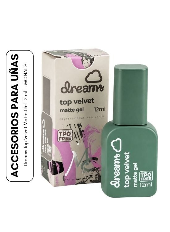 DREAMS TOP VELVET MATTE GEL 12 ML - MC NAILS - 1