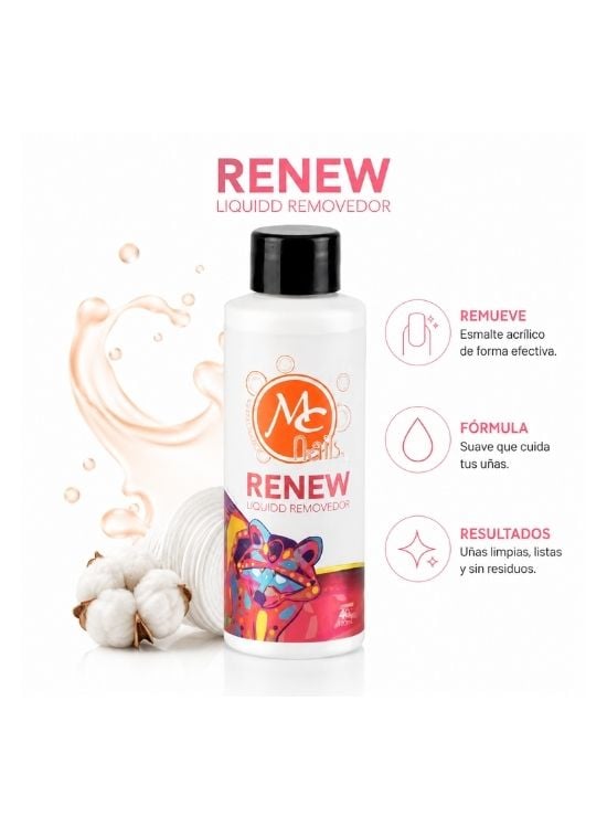 RENEW REMOVEDOR DE ACRILICO 4 OZ 120 ML - MC NAILS - 2